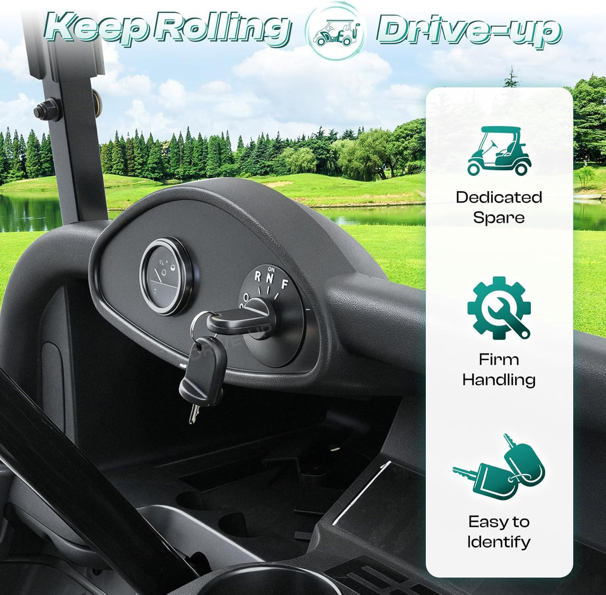 Golf Cart Ignition Switch Keys for EZGO RXV 2008-Up