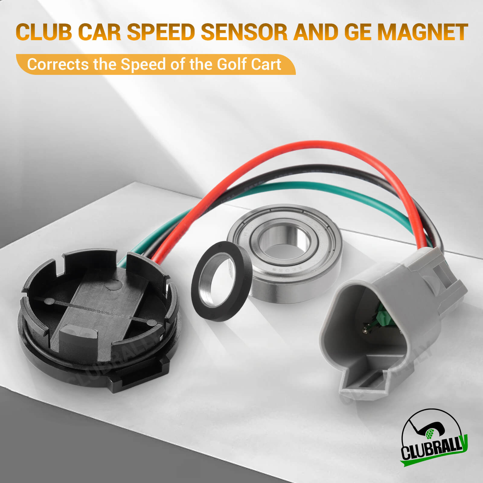 Speed Sensor & Magnet Kit for Club Car DS Precedent with GE Motor
