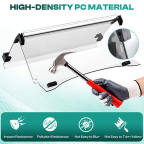 Club Car Windshield Clear Foldable for Precedent Tempo Onward 2004-Up Gas and Electric models | Drive-up