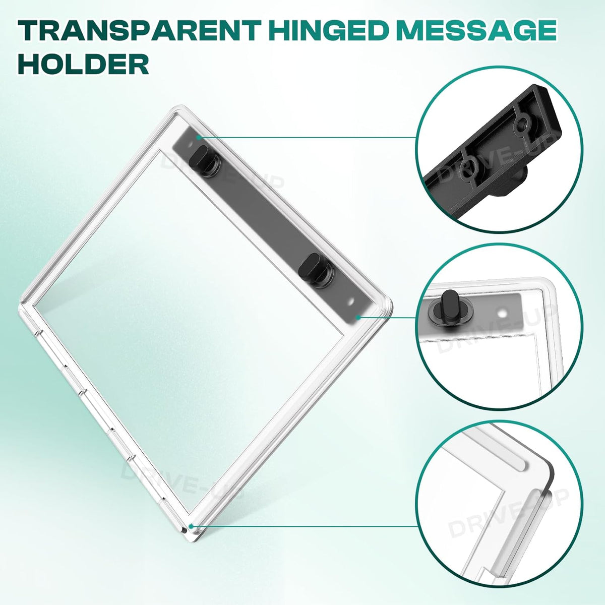 Transparent Hinged Message Holder for Club Car Golf Carts 10-Pack | DRIVE UP