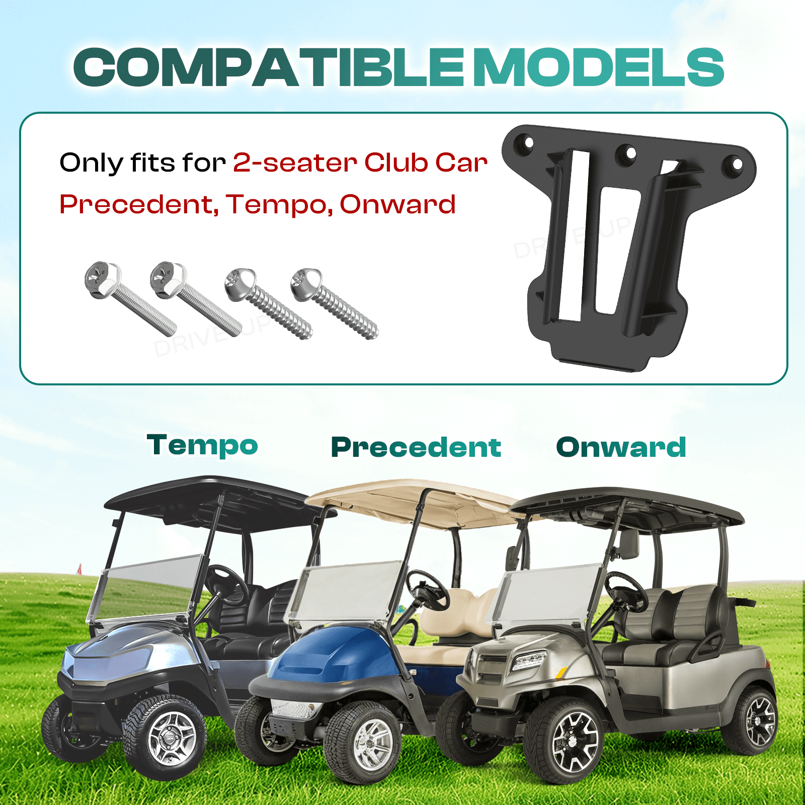 Golf Cart Cooler & Sandbox Mounting Bracket
