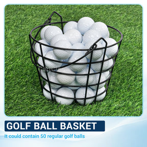 Golf Ball Basket, Golf Ball Container Bucket with Handle, Holds 45 Balls, 2 Pack  |Drive-up