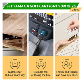 yamaha gollf cart keys