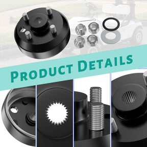 Golf Cart Brake Drum Hub Assembly for EZGO TXT Elec 1982-Up & 1982-1993 2-Cycle Gas Models, 24 Tooth Star Spline  | Drive-up