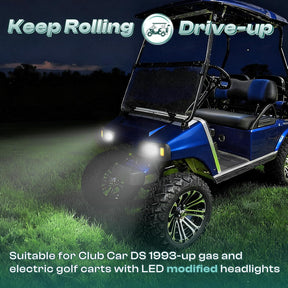 Golf Cart LED Headlights for Club Car DS 1993-Up Models 12 Volt Modified Headlight | DRIVE UP