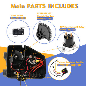 Golf Cart Electrical Component Box Asm/Electrical Box Cover, For Gas Club Car DS 1992-2015, OEM #1013609, 1015777 |Drive-up