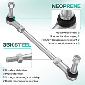 2 Pack Golf Cart Tie Rod Assembly for EZGO TXT