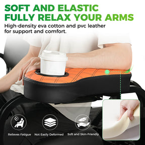 Golf Cart Armrests with Cup Holder and Phone Storage Pouch Fit Club Car EZGO Yamaha | Drive-up