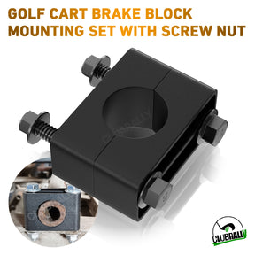 Brake Block Mounting Set with Screw Nut for Club Car DS Carryall Golf Cart 1981-Up, OEM#1011402 |Drive-up
