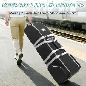 Heavy Duty Golf Travel Bag for Airlines – Padded Club Protection