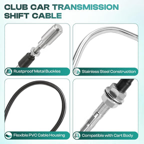 Golf Cart Transmission Shift Forward Reverse Cable Fits 1994-1997 Club Car DS 63-Inch