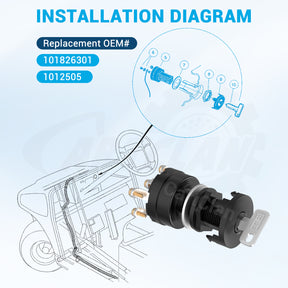 club car golf cart ignition switch