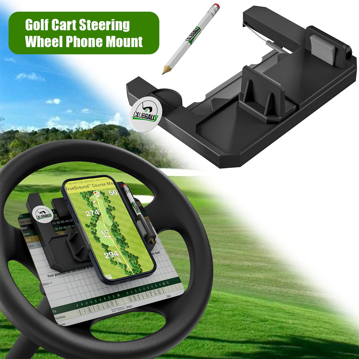 golf cart phone holder
