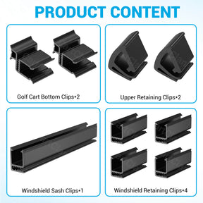 Club Car DS Golf Cart Windshield Clips Kits