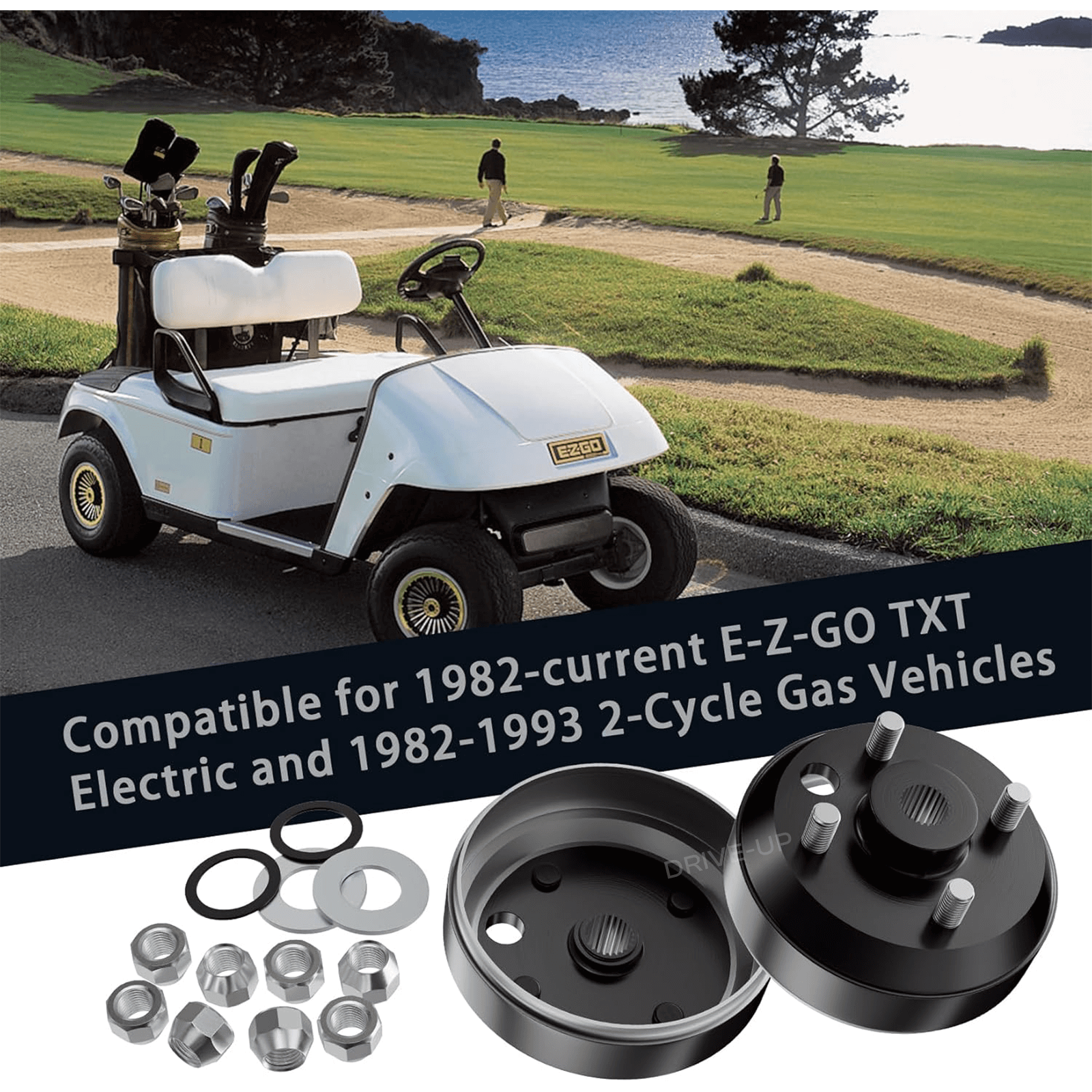 Golf Cart Brake Drum Hub Assembly for EZGO TXT