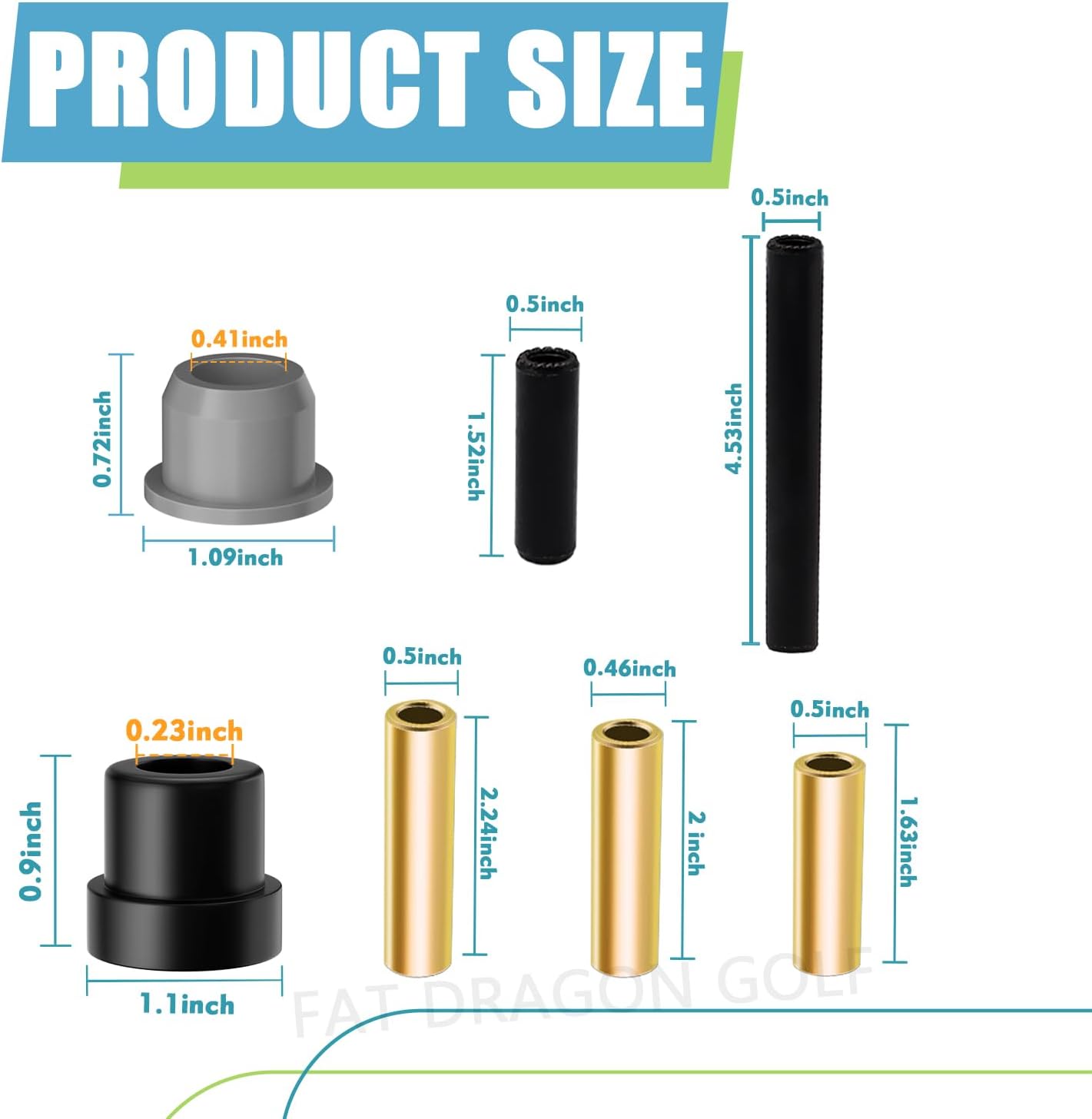 Club Car Precedent Bushing Kit - Front & Rear Suspension and A Arm Bushing