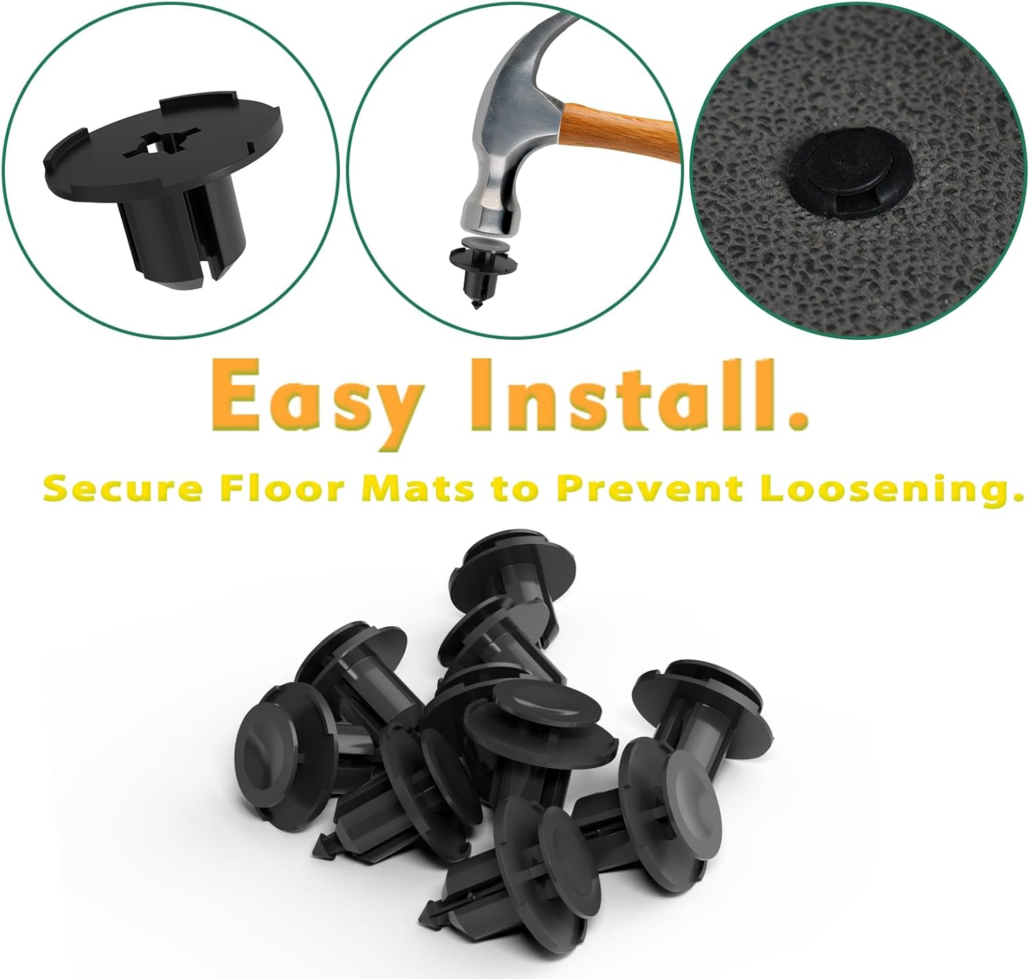 Floor Mat Rivets for Yamaha