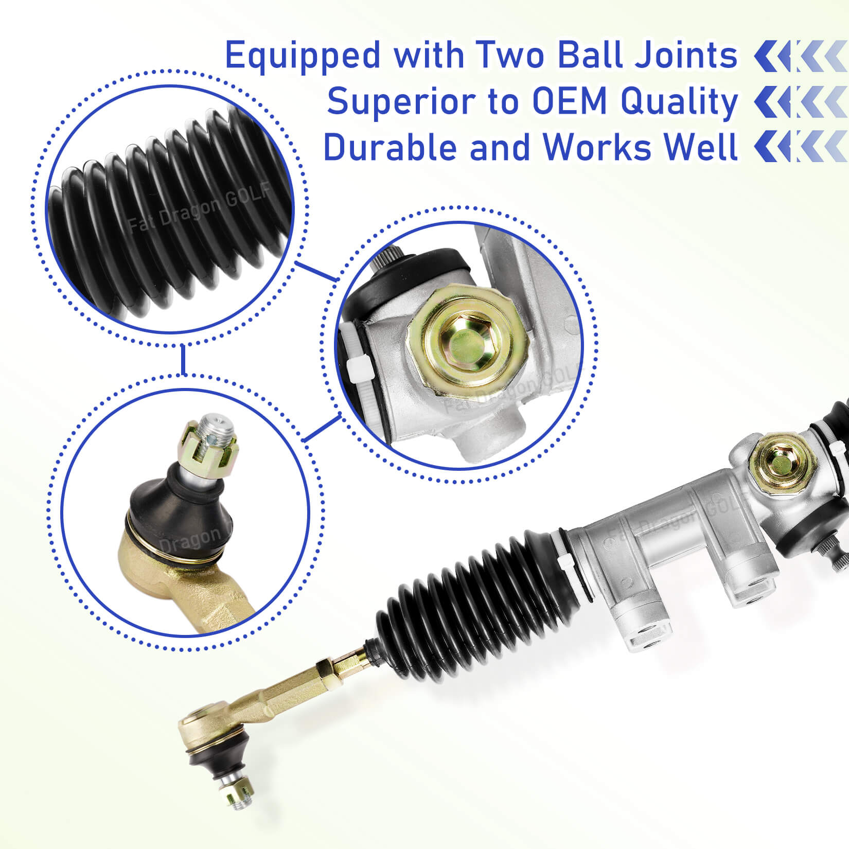 Yamaha Golf Cart Steering Gear Box Assembly for G22 Models 2003-2007 | Drive-up