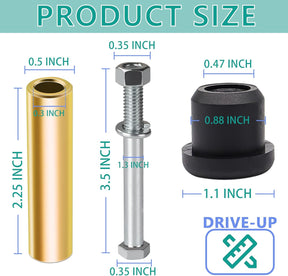 Rear Leaf Spring Bushing & Bolt Kit
