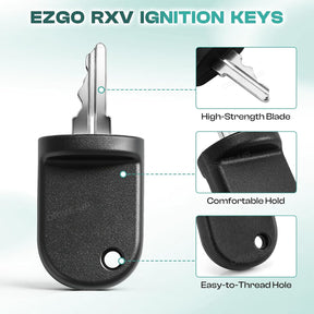 Golf Cart Ignition Switch Keys for EZGO RXV 2008-Up