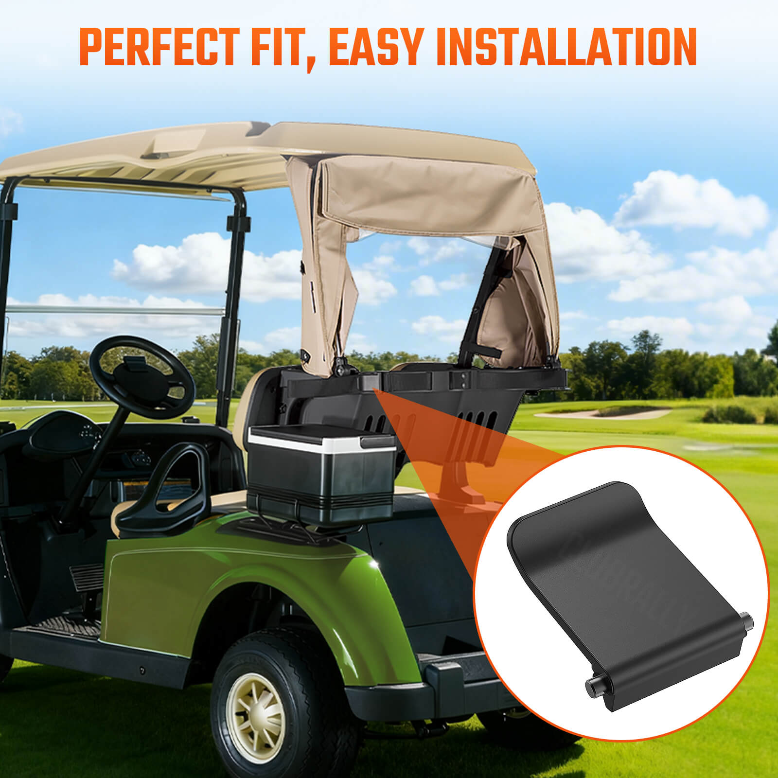 Golf Cart Bag Rack Strap Buckles for EZGO RXV