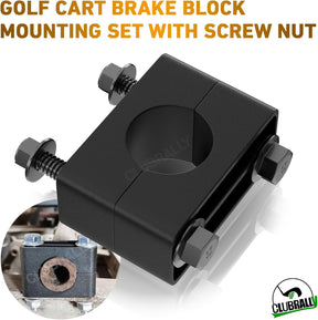 Golf Cart Brake Block & Mounting Hardware Kit for Club Car DS Carryall 1981-Up | DRIVE UP