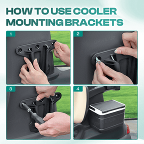 Golf Cart Cooler & Sandbox Mounting Bracket