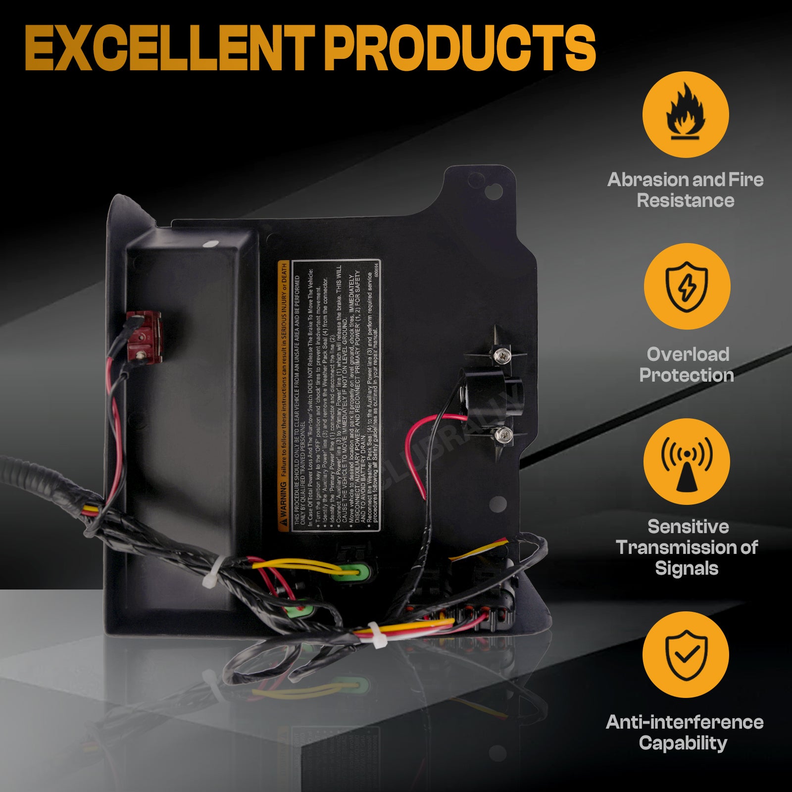 Golf Cart Speed Controller Wiring Harness, 35Pin Black Box 618950, 48V for 2012-2019 Elec EZGO RXV with Curtis Speed Controller Wiring Harness |Drive-up