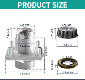 Club Car DS Front Wheel Hub & Bearing Kit