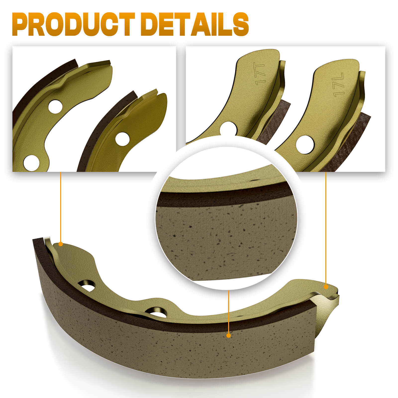 Brake Shoes Club Car DS & Precedent & Tempo
