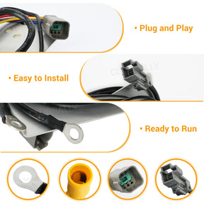 Golf Cart On Board Computer OBC 48V with Square 6-Pins, Compatible with 2009-Up Club Car DS Regen II, DS IQ Villager 6 Villager 8 Models, OEM #102774601,  |Drive-up