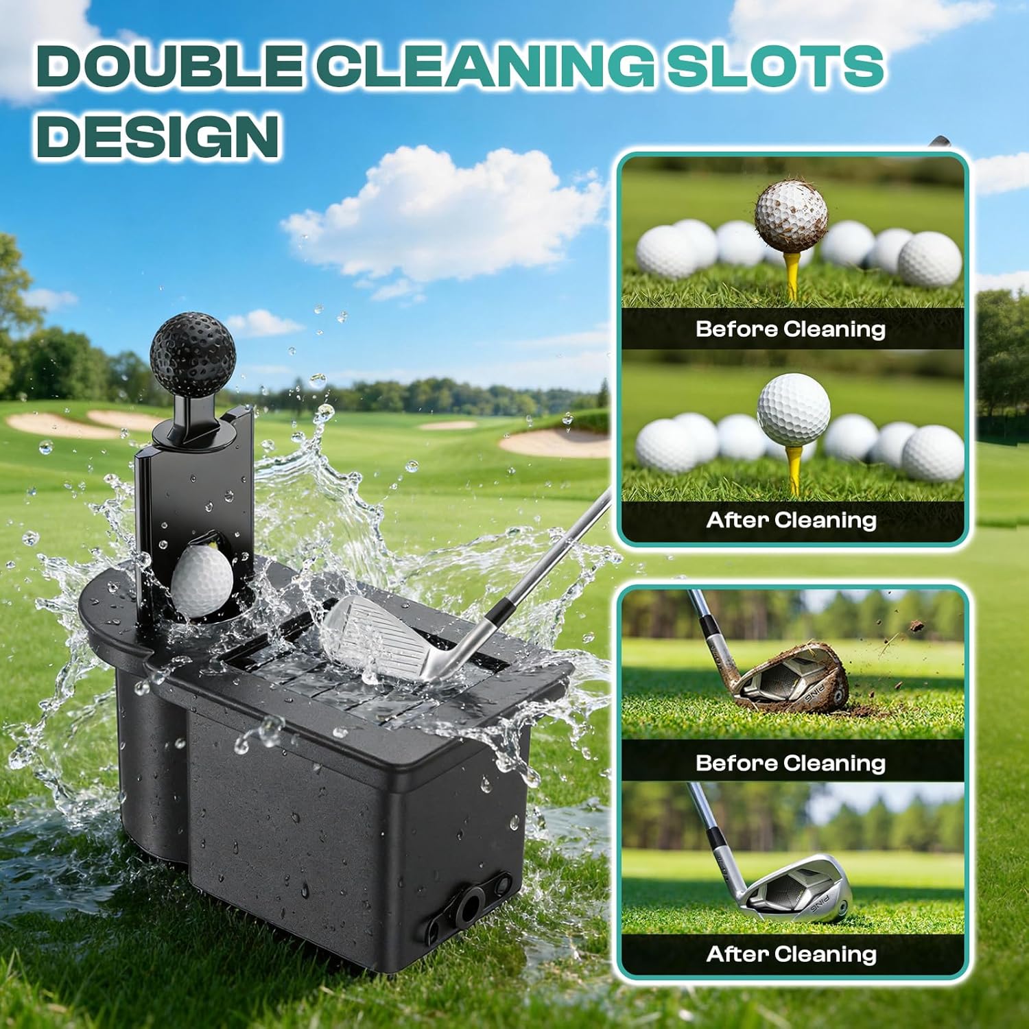 Golf Ball & Club Washer Kit Passenger Side for EZGO RXV 