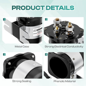 4-Terminal 48V Golf Cart Solenoid Universal for Club Car EZGO Yamaha | Drive-up