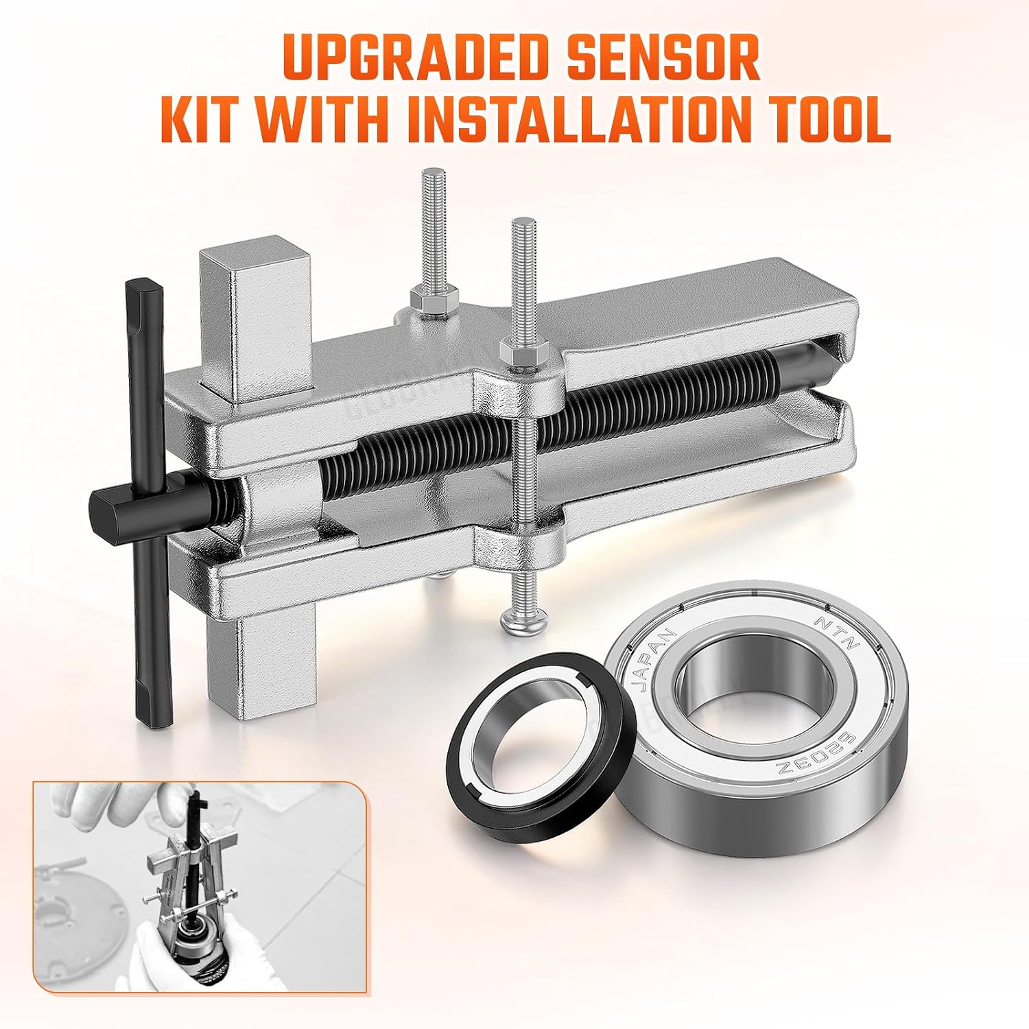 Golf Cart Speed Sensor & Magnet Kit with Bearing Puller for Club Car GE Motor