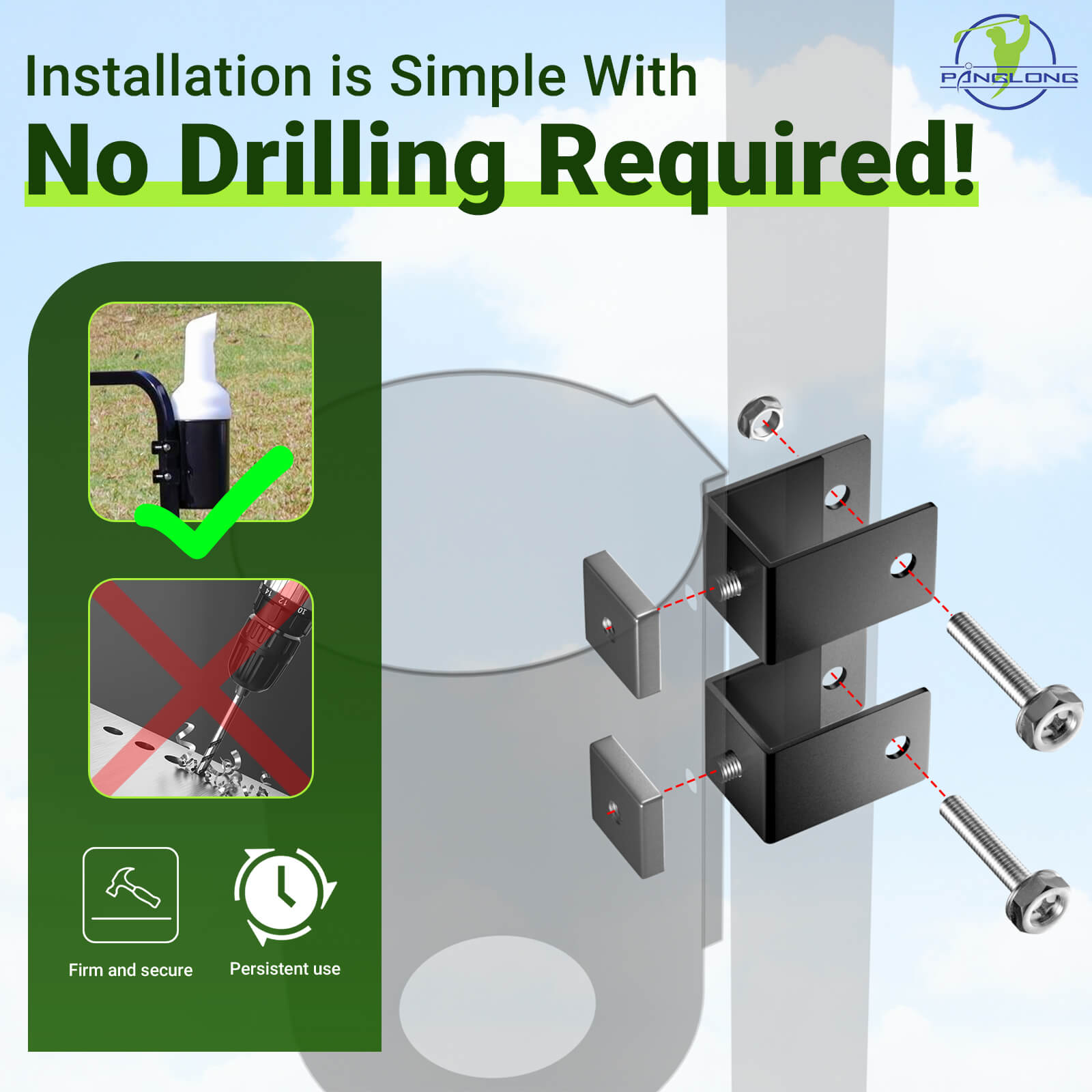 universal sand bottle for golf cart