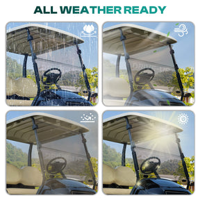 Golf Cart Windshield Foldable Tinted Club Car Precedent Tempo/ Onward |Drive-up