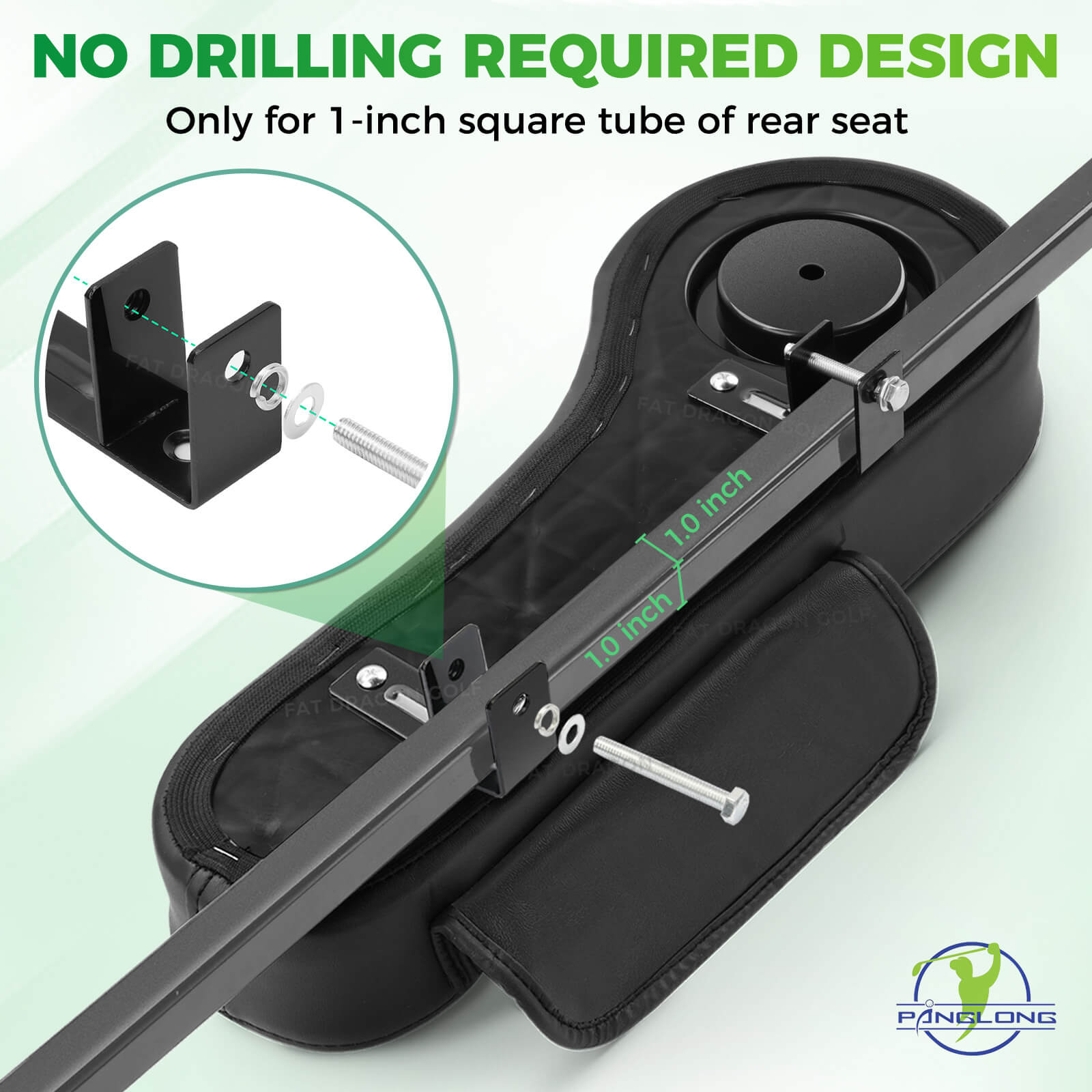 Golf Cart Armrests with Cup Holder and Phone Storage Pouch Fit Club Car EZGO Yamaha | Drive-up