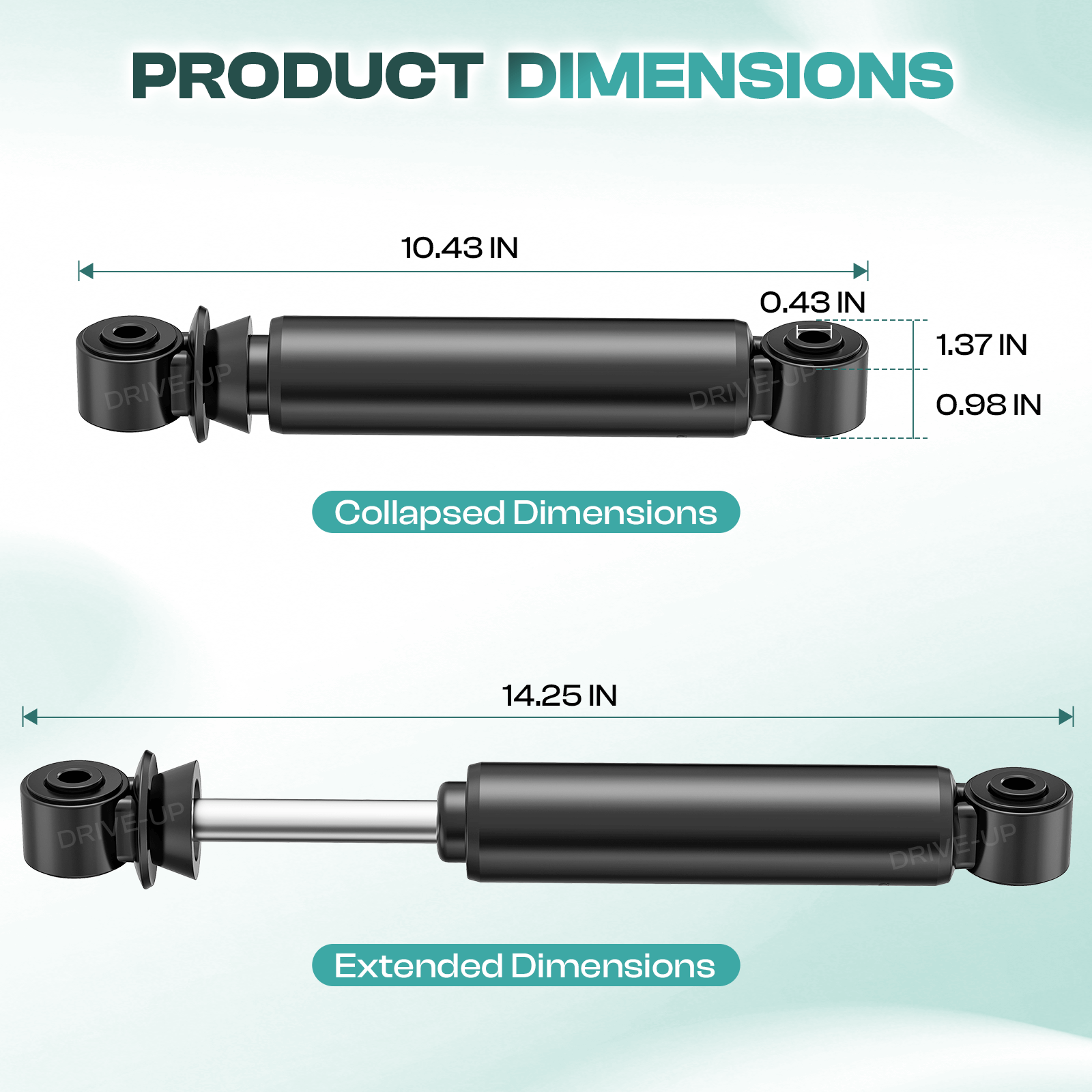 Golf Cart Rear Shock Upgrade for EZGO RXV 2008-2013 Gas & Electric Models | Drive-up