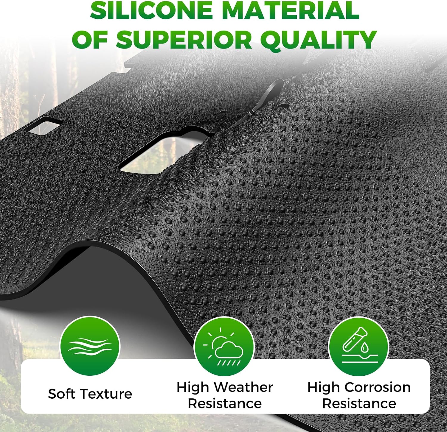 Full Coverage Silica Gel Floor Mat for EZGO RXV 2008-Up | DRIVE UP