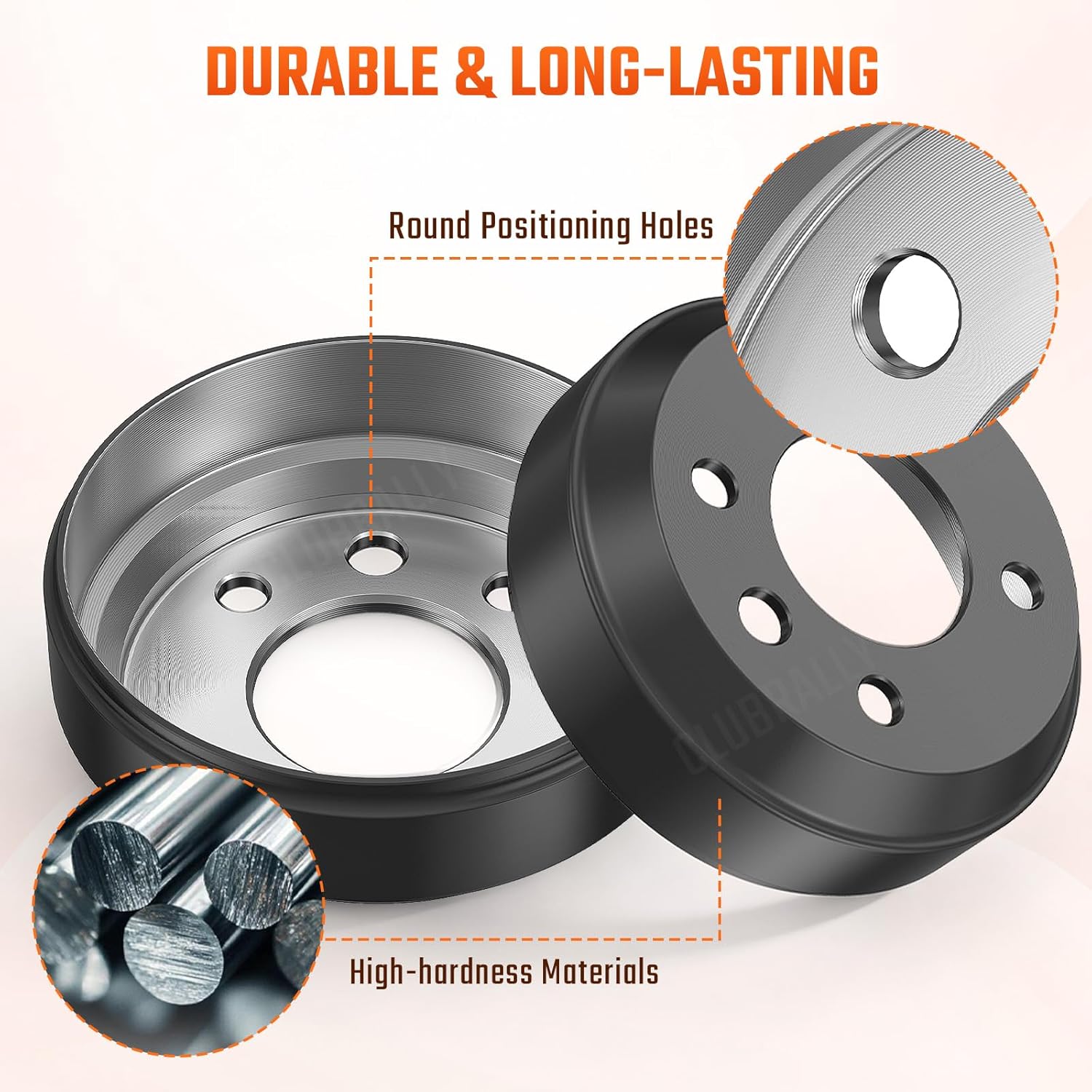 DRIVE UP Golf Cart Brake Drum/Hub and Brake Shoes Spring Kit Fits Club Car DS 1981-1994 4263,1011137 101146302 101816301