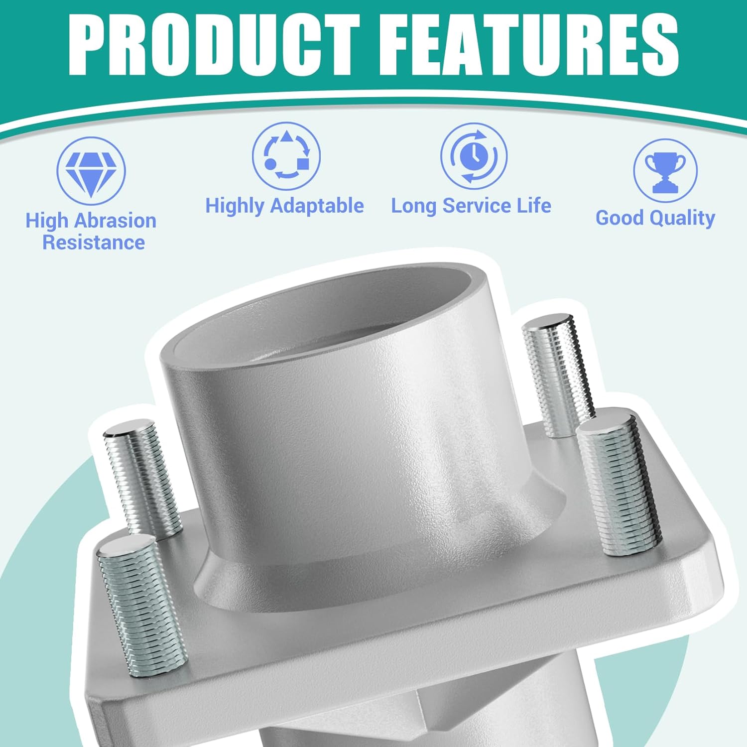 Golf Cart Front Wheel Hub Set with Bearings for EZGO TXT 2001-2013 | DRIVE UP