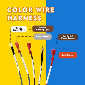 Complete Wiring Harness for Club Car DS with Black Controller 1510-5201