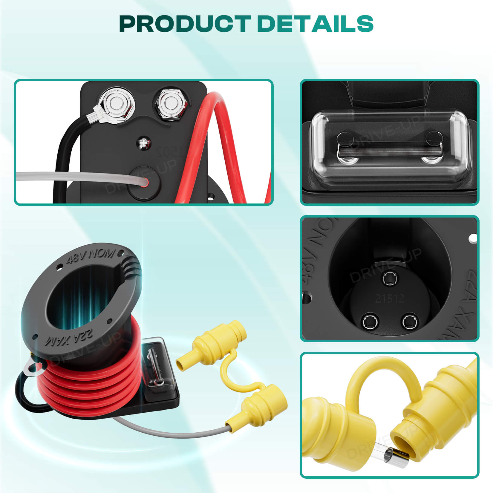 48V Club Car DS Charger Receptacle & Plug
