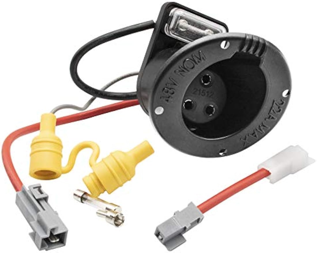 Drive-up Club Car Carryall Charger Receptacle and Fuse Assembly Kit 102848701/102848702