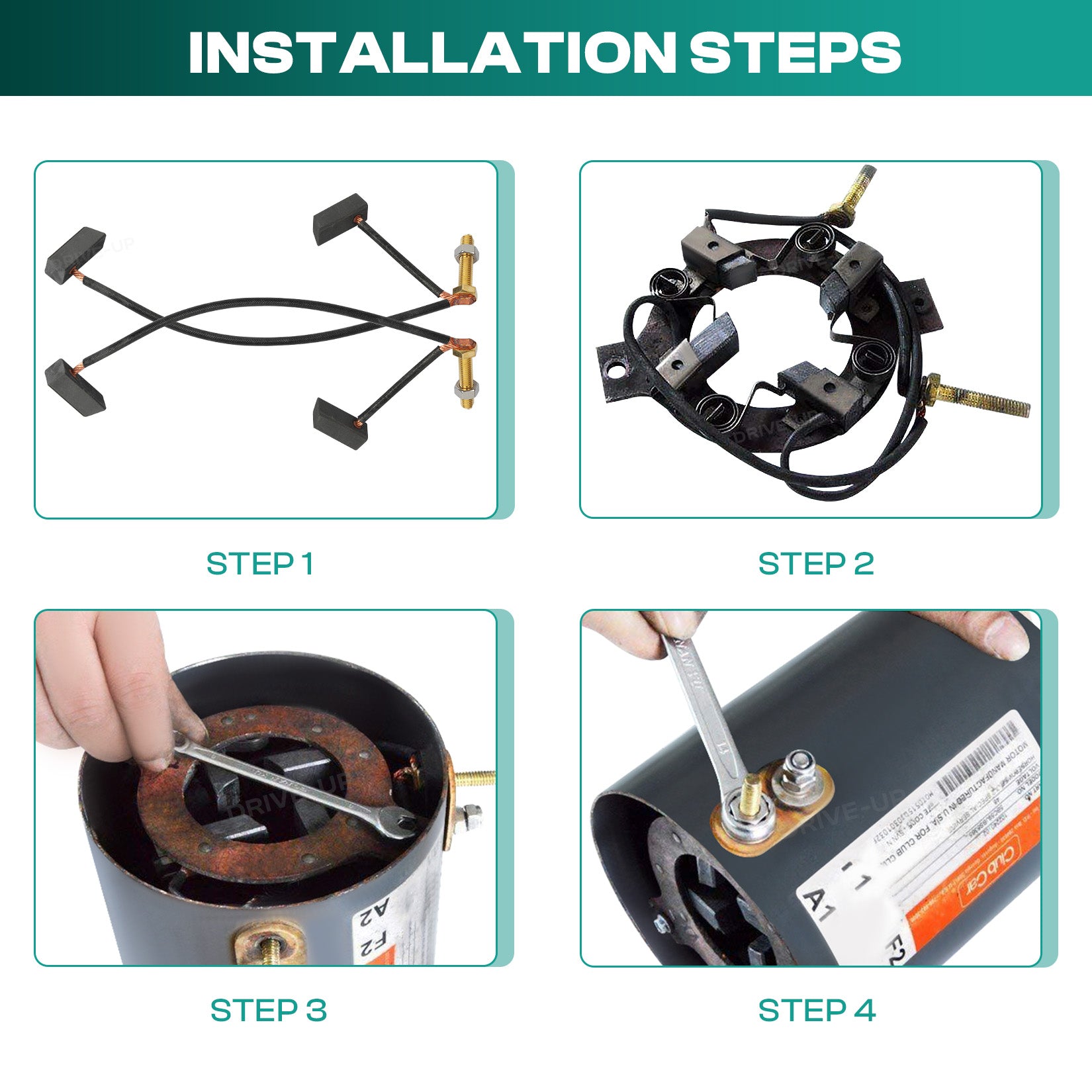 Drive-up Golf Carts Motor Brushes Kit for Club Car & Yamaha | Drive-up