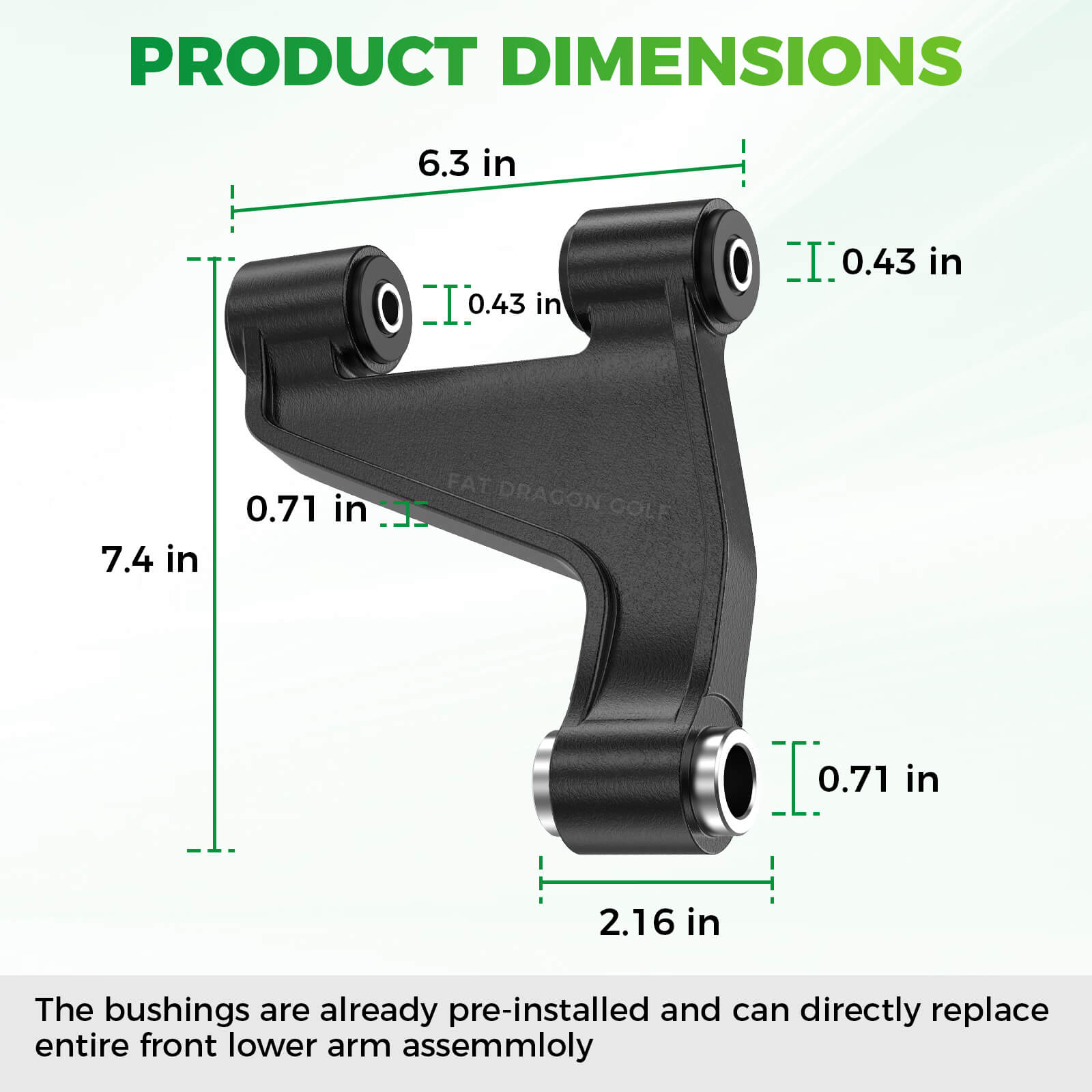 Front Lower Control Arm for Yamaha 