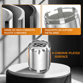 4-Pack Chrome Universal Golf Cart Wheel Hub Caps
