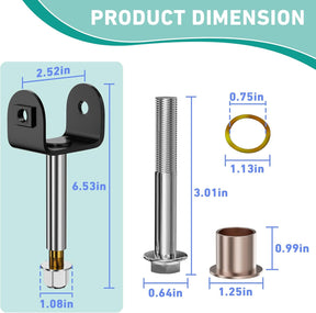 Club Car Precedent Front End King Pin Repair Kit