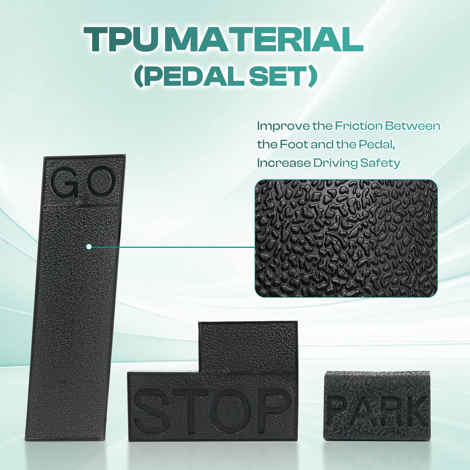 Golf Cart Pedal Pad Cover Kit for Club Car DS