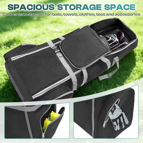 Heavy Duty Golf Travel Bag for Airlines – Padded Club Protection